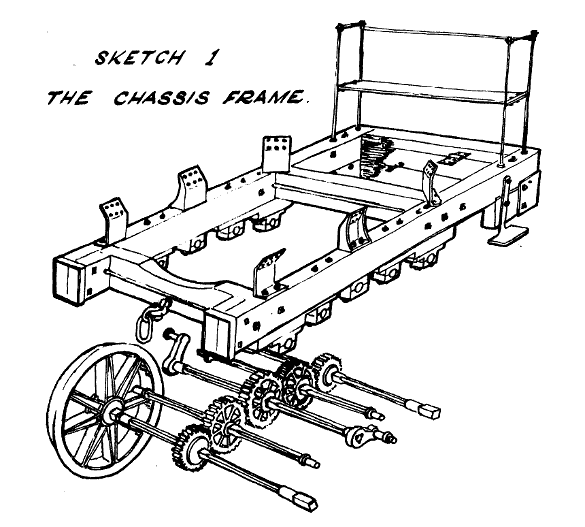 Sketch 1. Puffing Billy chassis frame