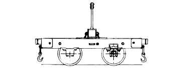 Penrhyn Railway Bolster wagon. Drawing by Colin Binnie.
