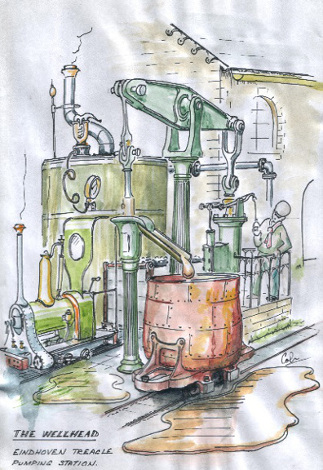Droodle. The Wellhead, Eindhoven treacle pumping station by Colin Binnie
