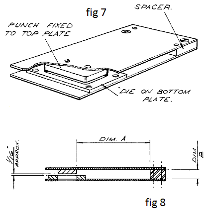 Fig 7. typical clapper tool. Fig 8. section of clapper tool.