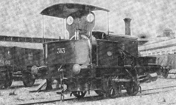 Sother Railway locomotive number 225s, South Eastern and Chatham no 313
